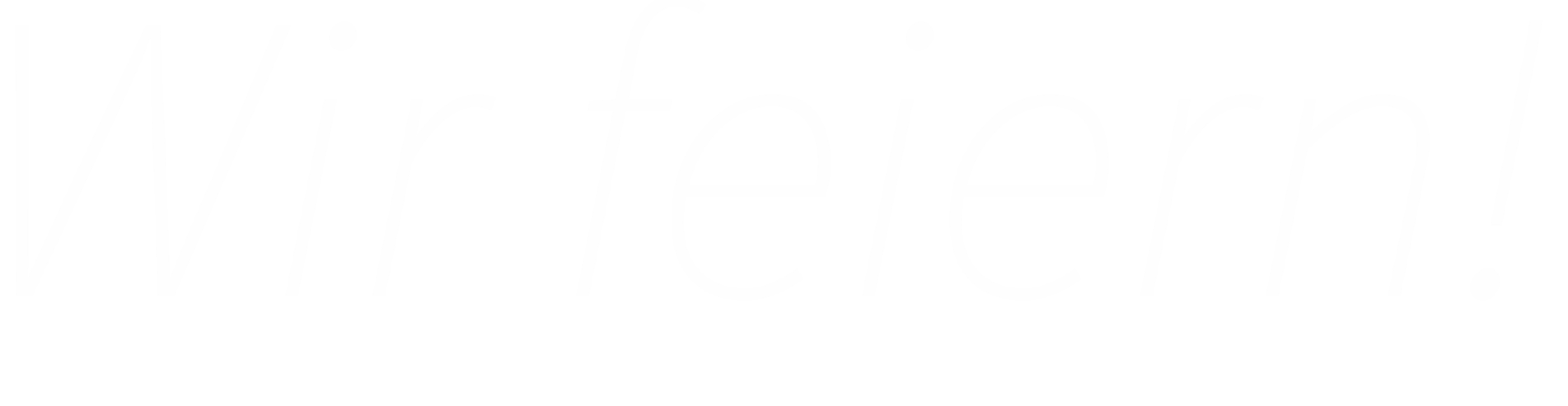 Wir feiern!